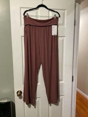 Women's Wide-Leg Lounge Pants - Dusty Rose